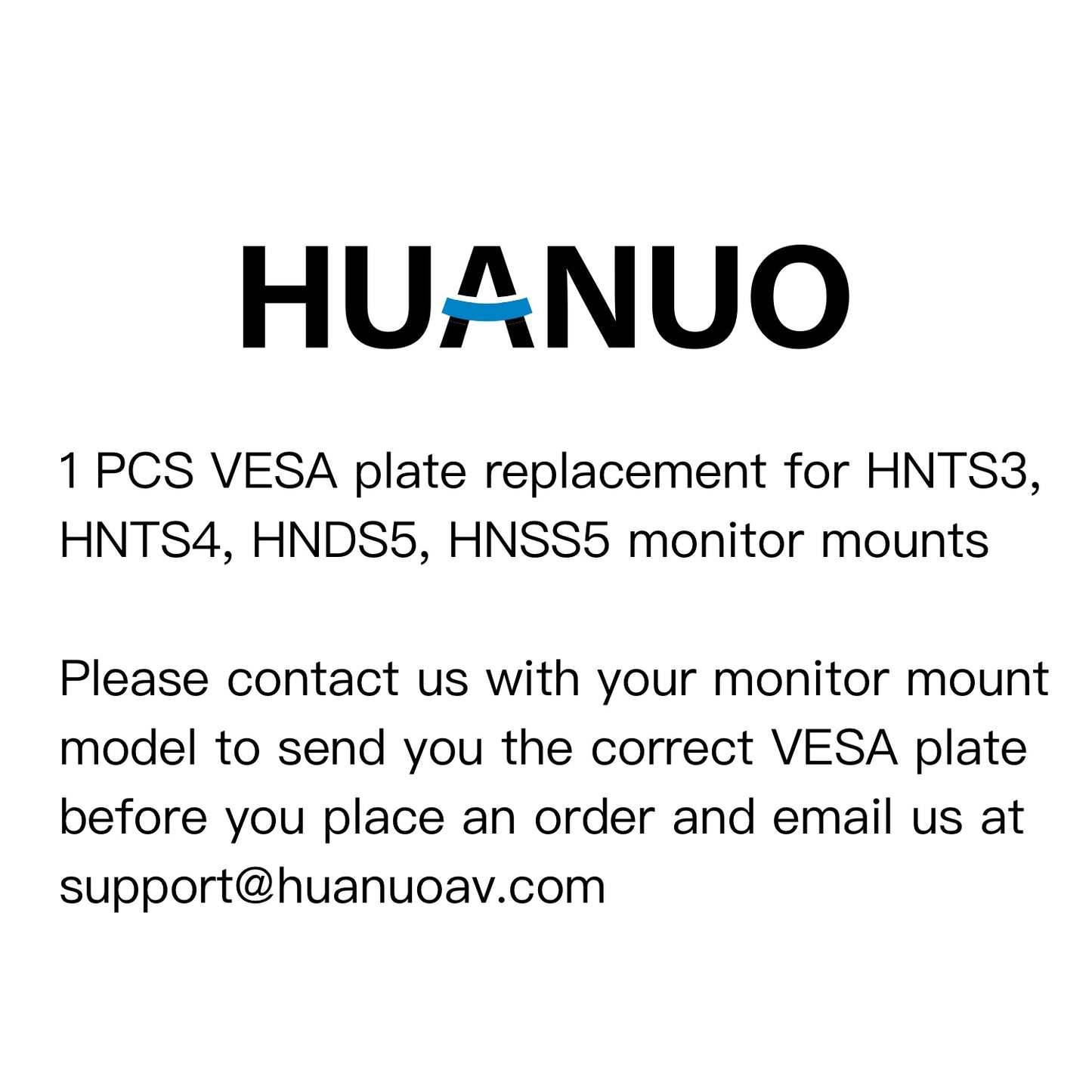 1 PCS VESA Plate Replacement For HNTS3, HNTS4, HNDS5, HNSS5 Monitor Mounts