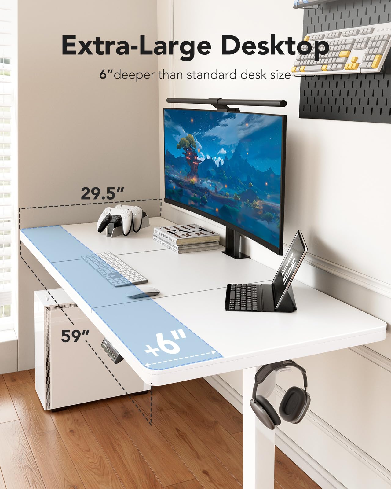 HUANUO Classic Adjustable Standing Desk - 60" X 30"