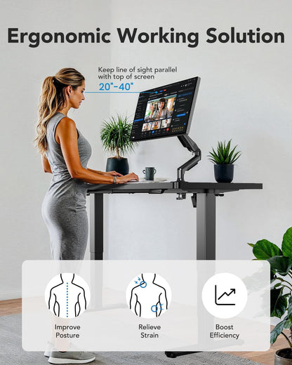 HUANUO Classic Adjustable Standing Desk - 60" X 30"