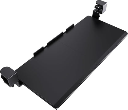 HUANUO Pull - Out Keyboard Tray with Clamp Mount - 26.5" Wide, Black - 