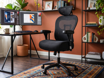 HUANUO XL500 Big & Tall Ergonomic Chair - Black