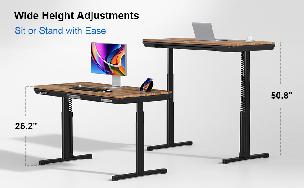 56.7" All-in-One Charging Standing Desk