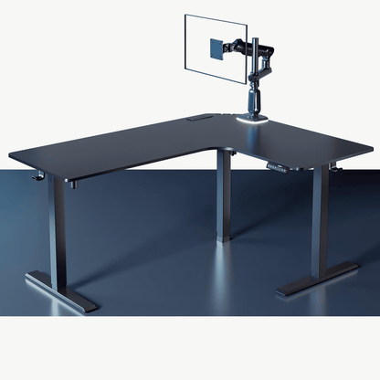 L - Shaped Standing Desk + Stratos - 