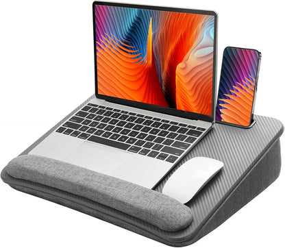 Lap Laptop Desk with Cushion - Gray