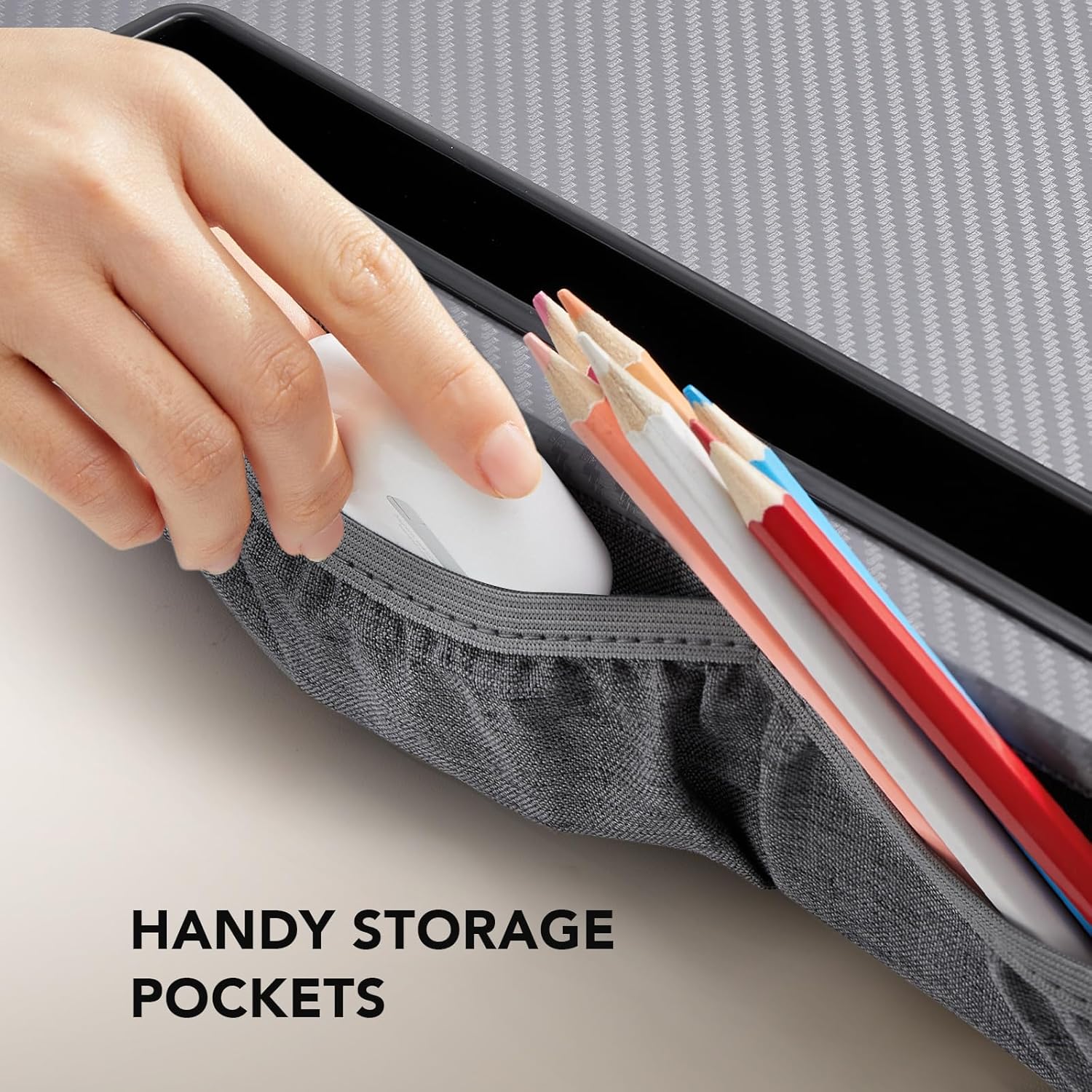 Lap Laptop Desk with Cushion - Gray