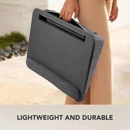 Lap Laptop Desk with Cushion - Gray