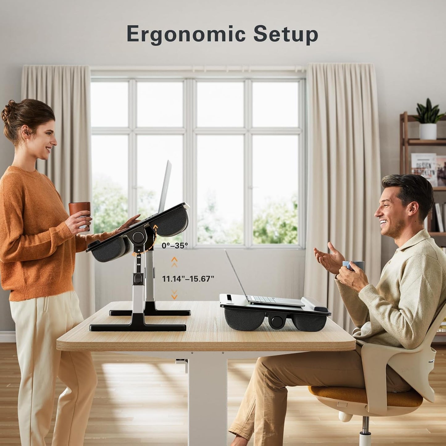 Laptop Bed Desk for Couch Sofa Floor - Black