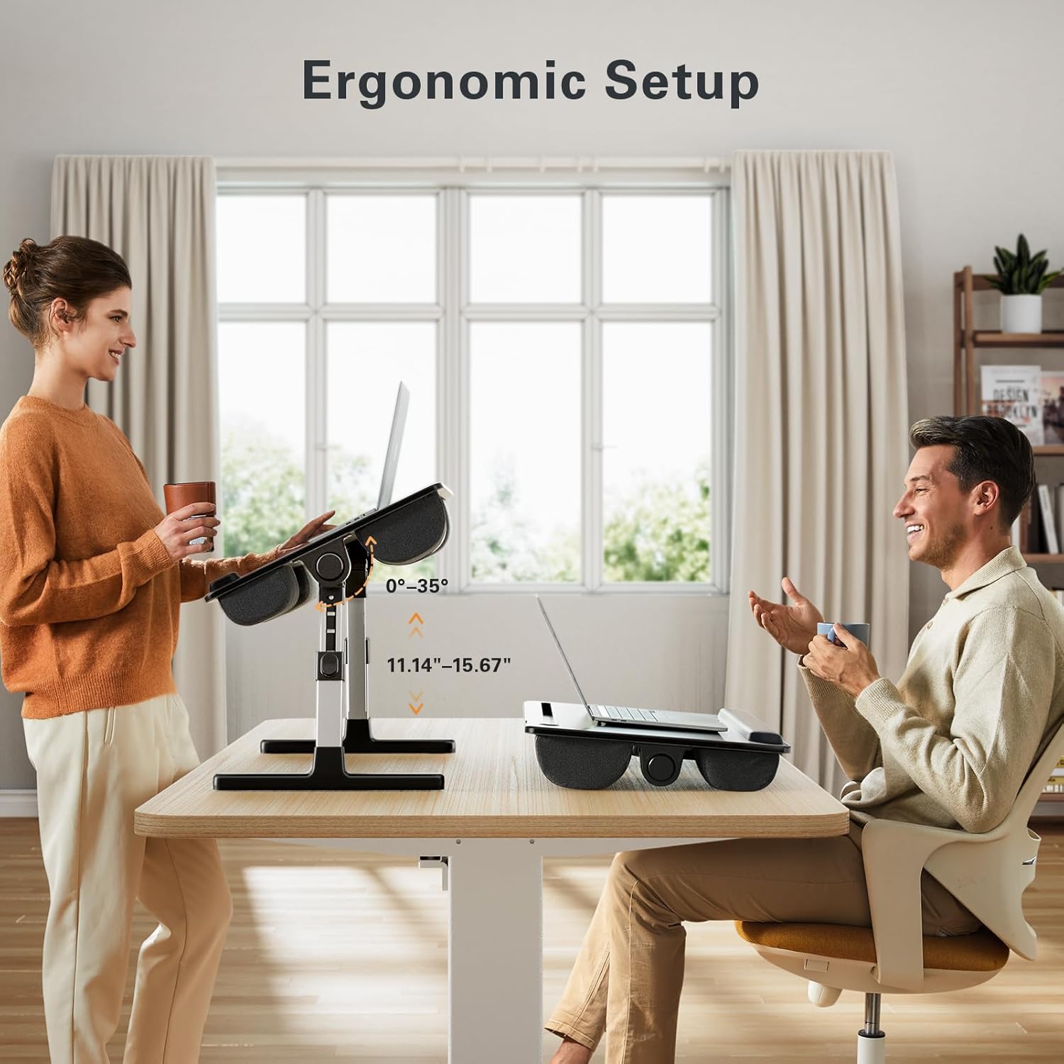 Laptop Bed Desk for Couch Sofa Floor - Black