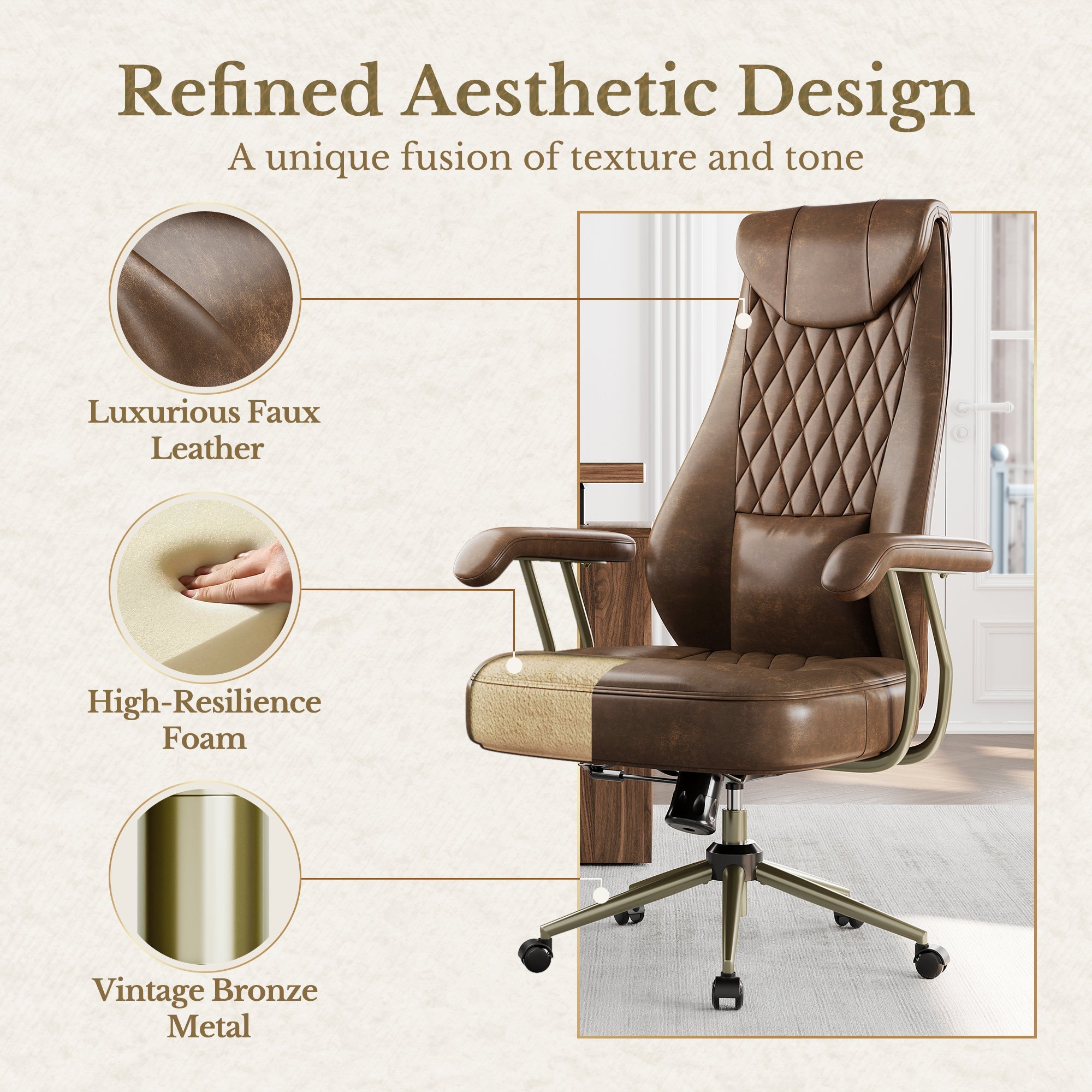Premium Luna Chair | Ultra-Soft Padding | HUANUO