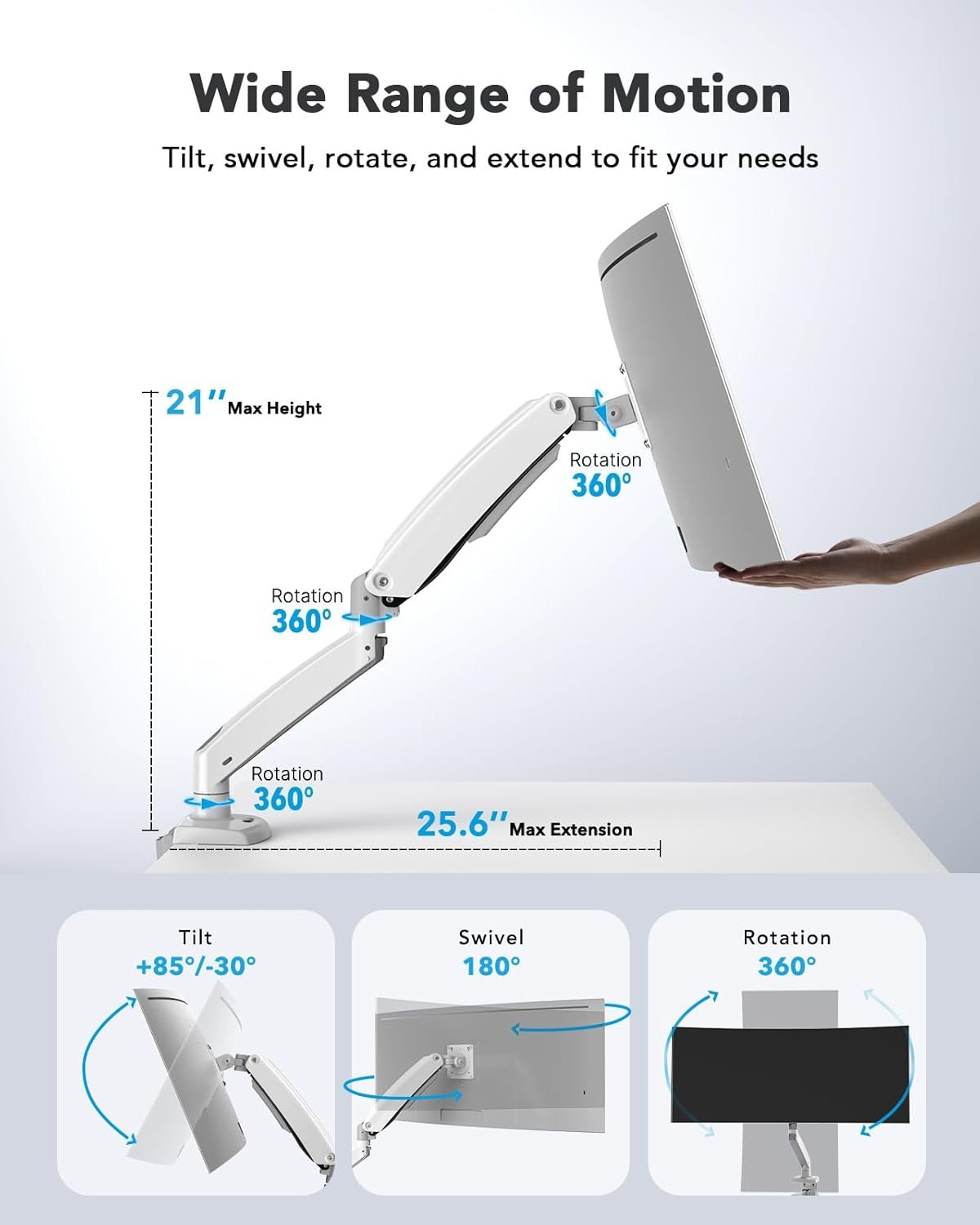 Minimalist White Workstation - 