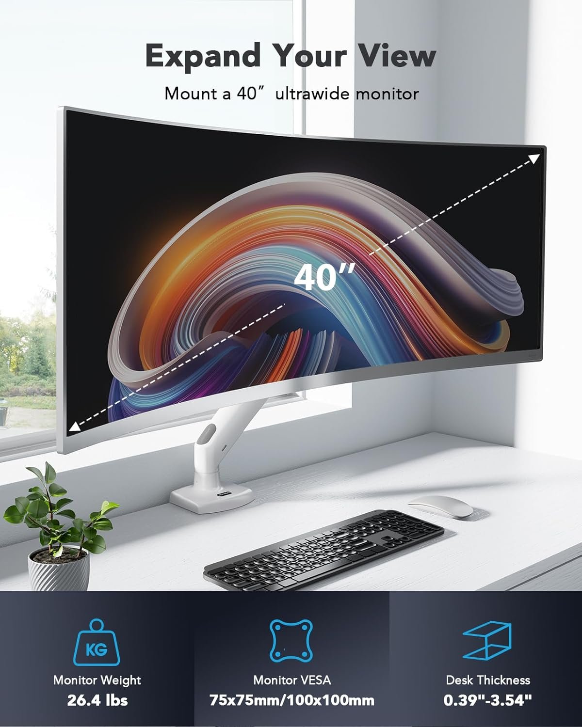 Minimalist White Workstation - 