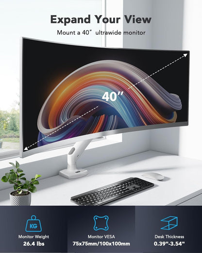 Minimalist White Workstation - 