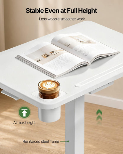 Mobile Standing Desk with Drawer - 27.6"x19.7"