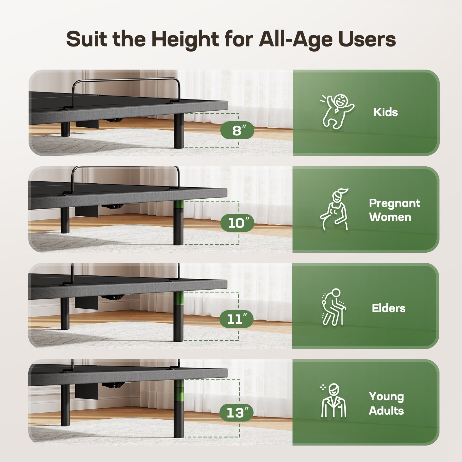 Premium Aika Electric Bed - Queen Size