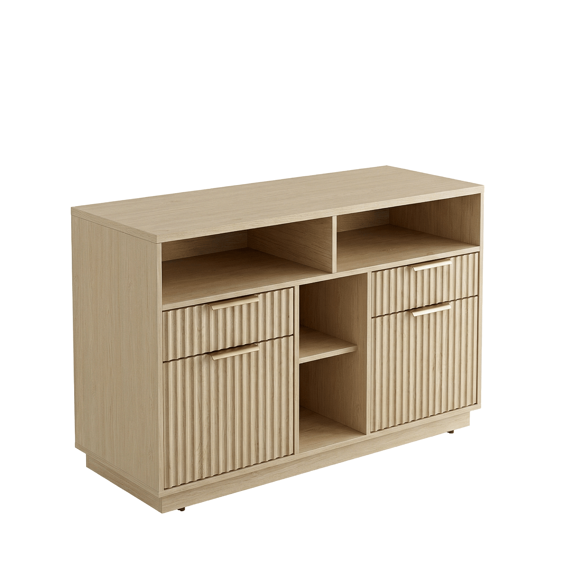 Premium Echo Cabinet - Fluted - Natural Oak