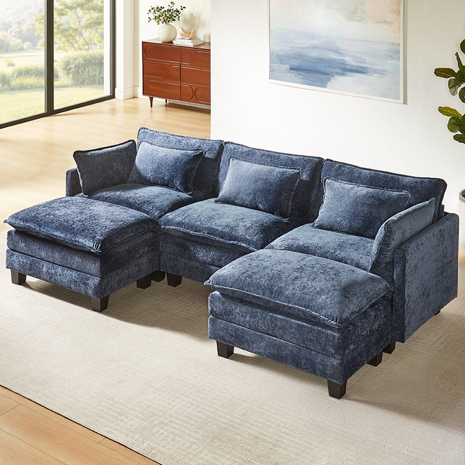 Premium Halo Sofa - Blue - 