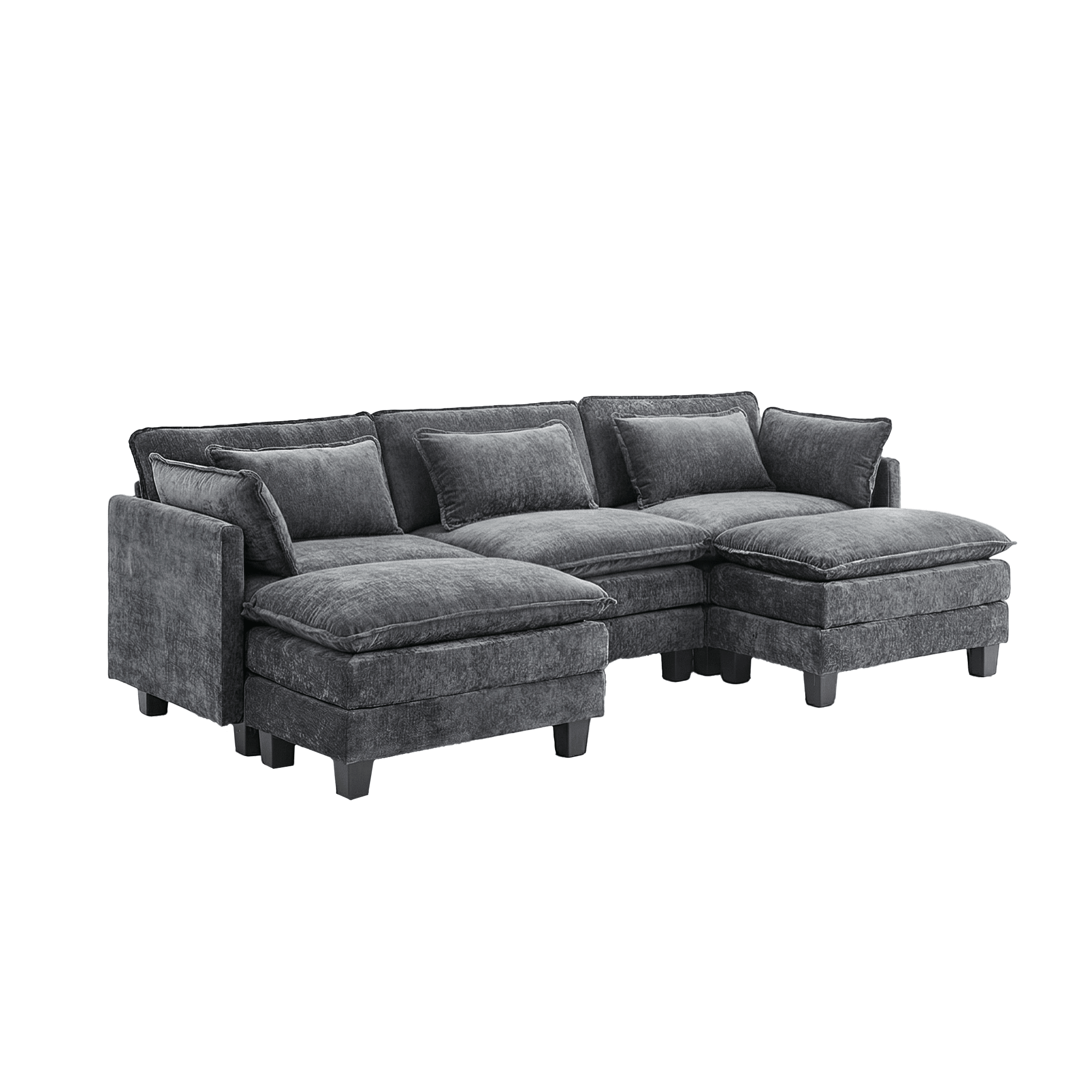 Premium Halo Sofa - Fabric - Grey