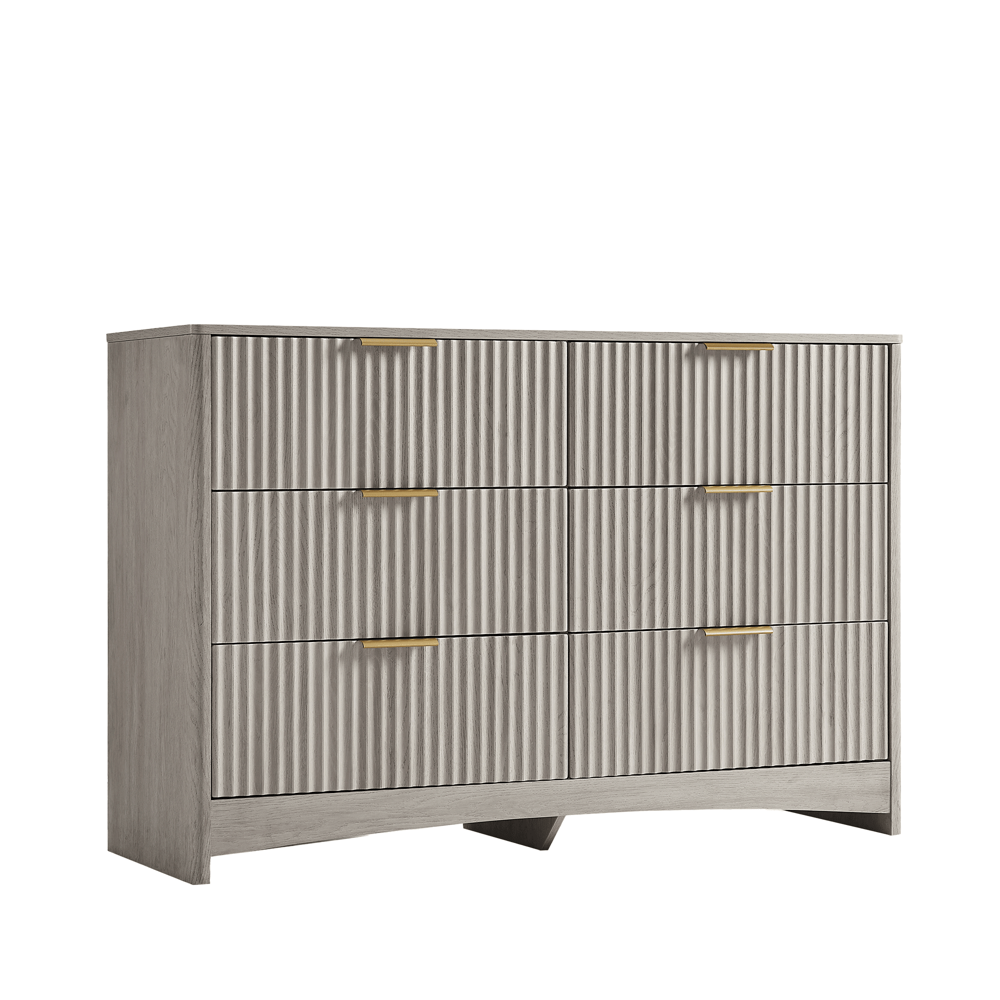 Premium Haven Cabinet - Fluted - Grey