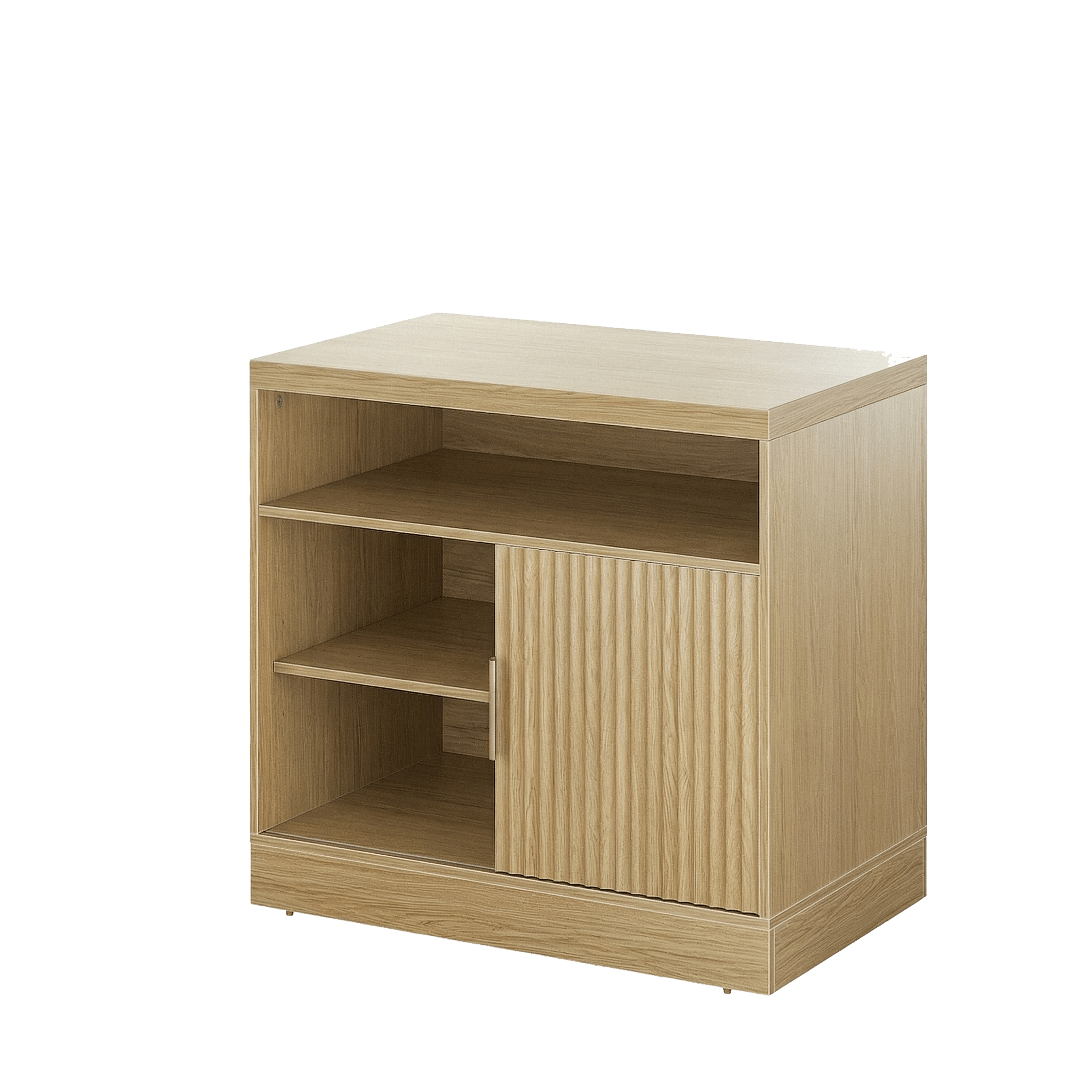 Premium Serein Cabinet - Fluted - Natural Oak