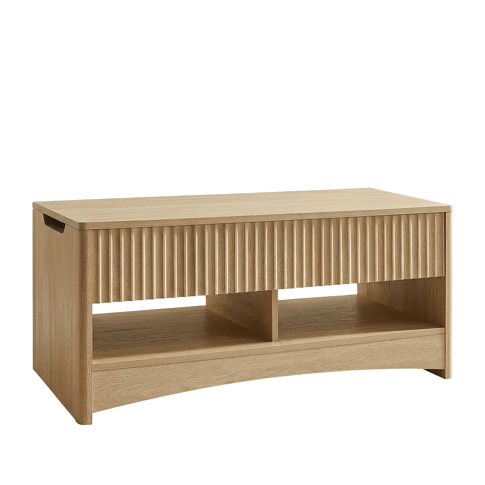 Premium Tempo Table - Fluted - Natural Oak