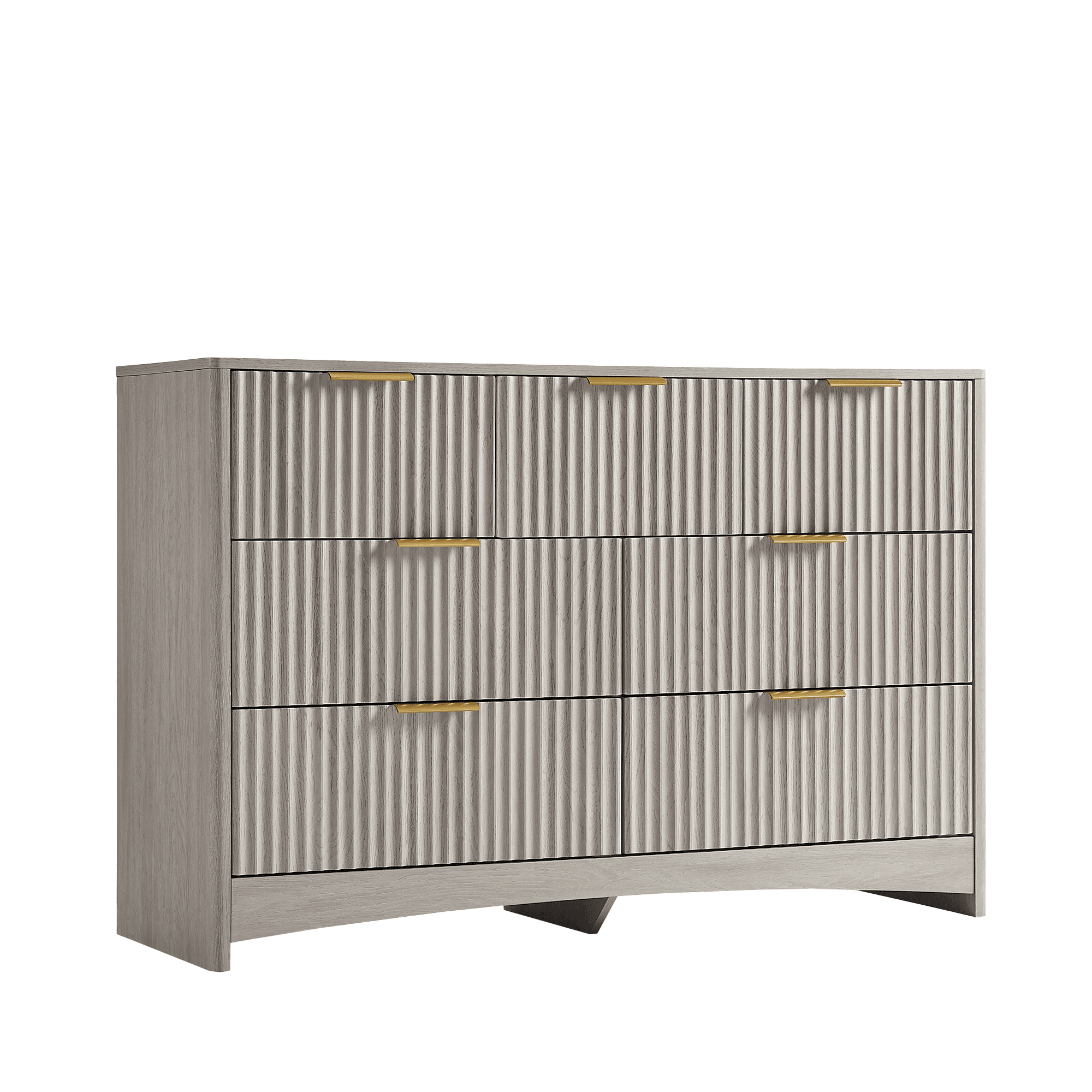 Premium Valley Cabinet - Fluted - Grey