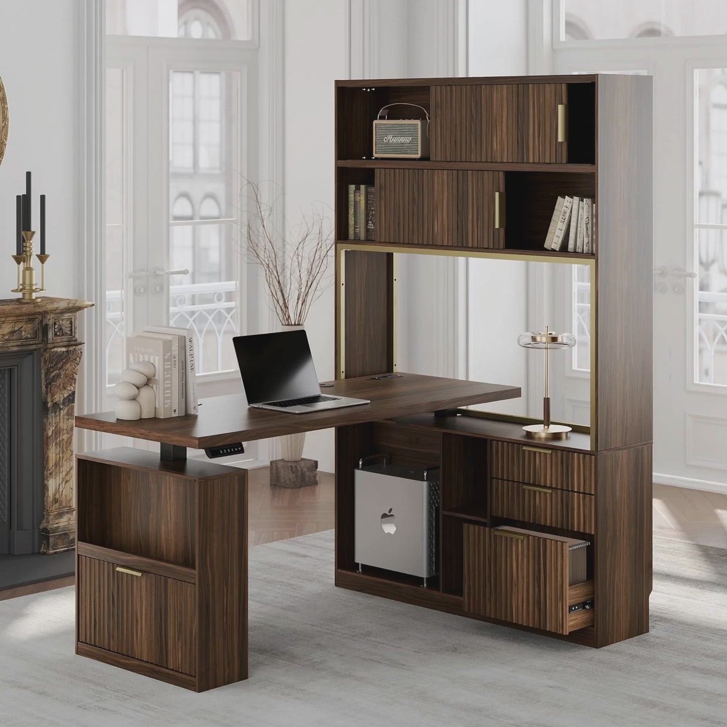 Load video: 60" Premium Vallon Standing Desk