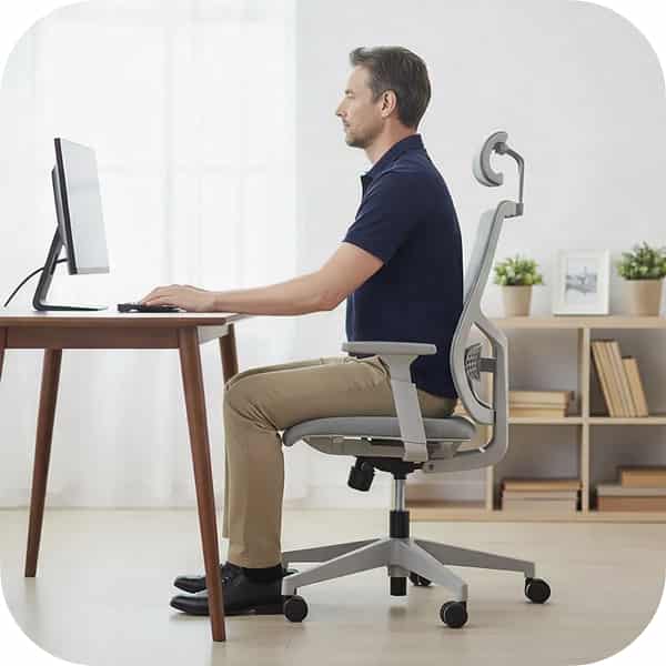 Upright and well-supported