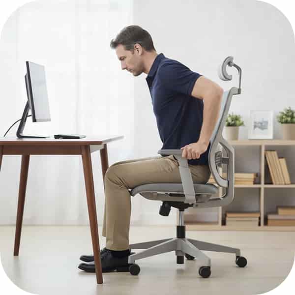 Constantly shifting or fidgeting