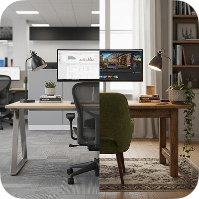 Hybrid (Split between home and office)