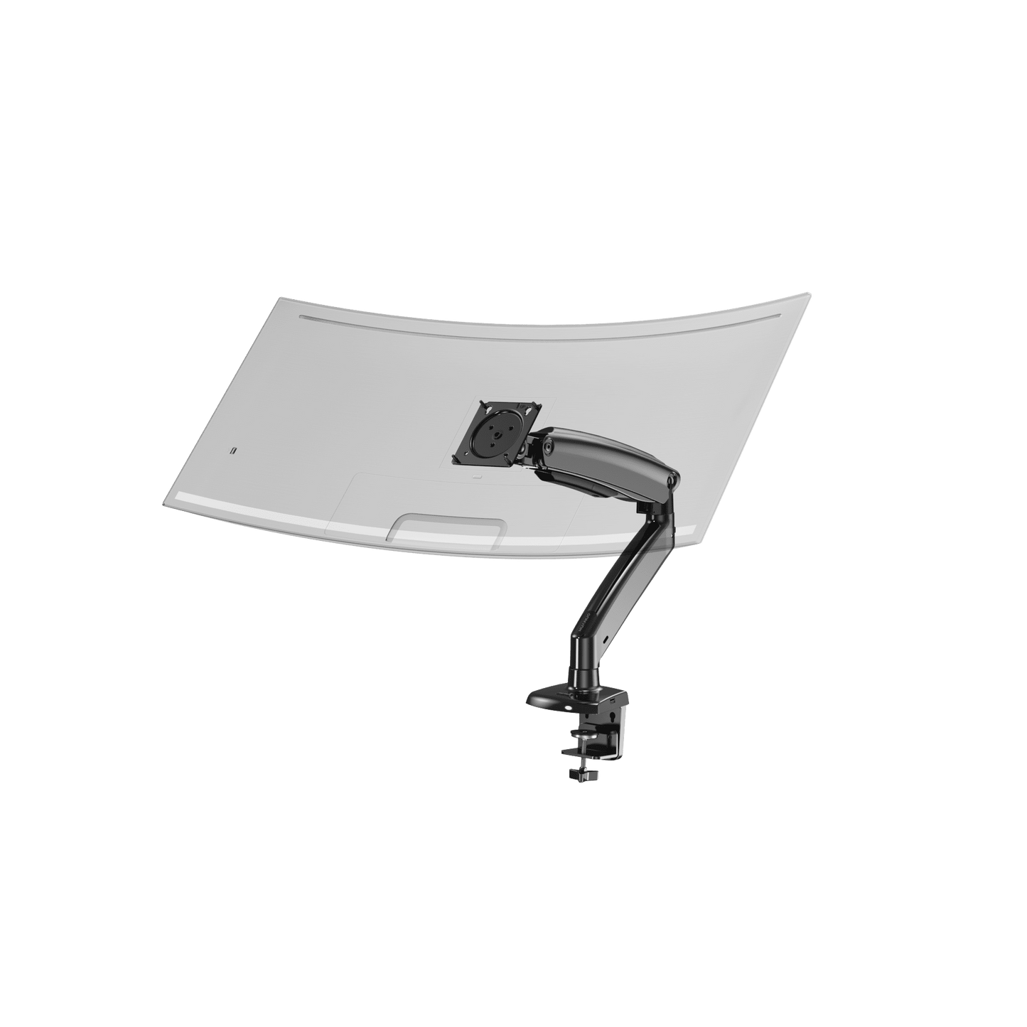 SS7 Single Monitor Arm with USB Ports - White