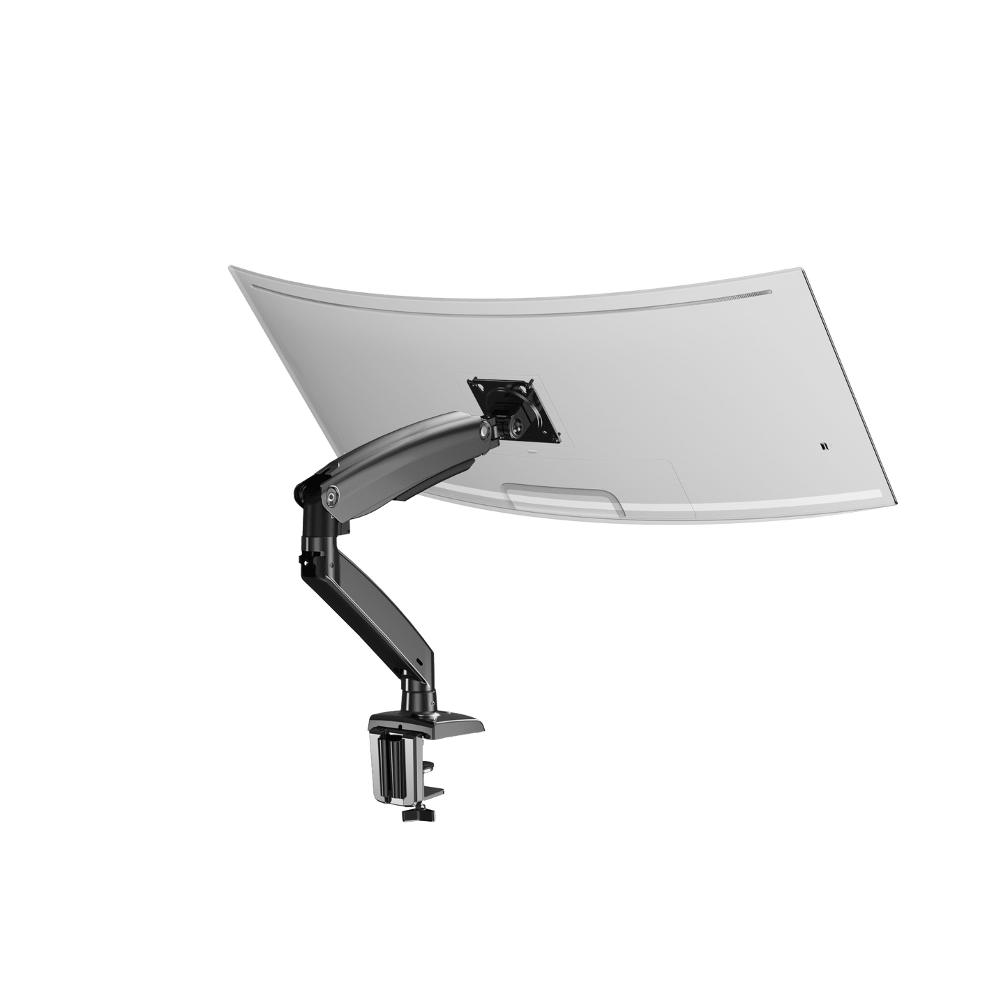 SS7 Single Monitor Arm with USB Ports - White