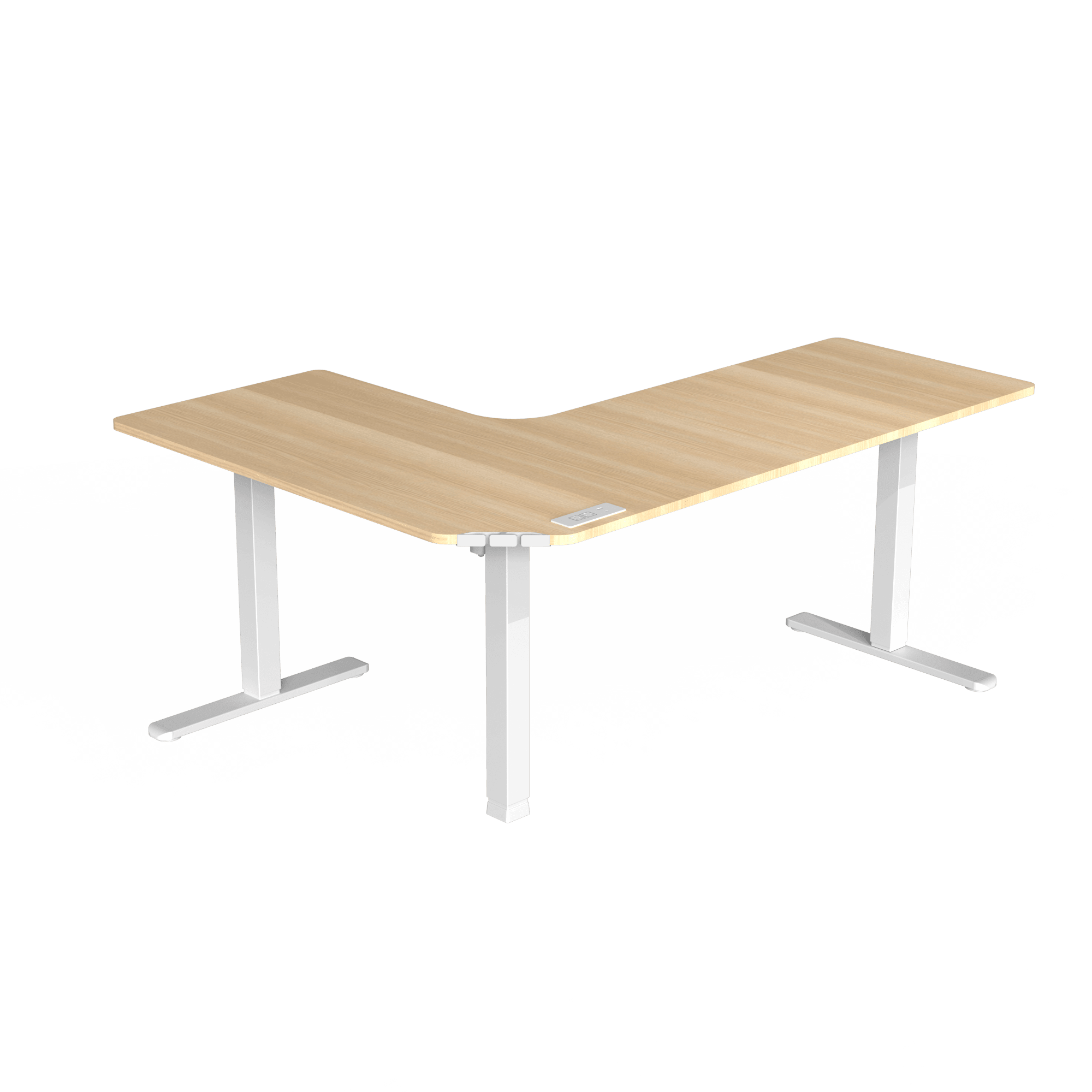 Standard L - Shaped Standing Desk - Black