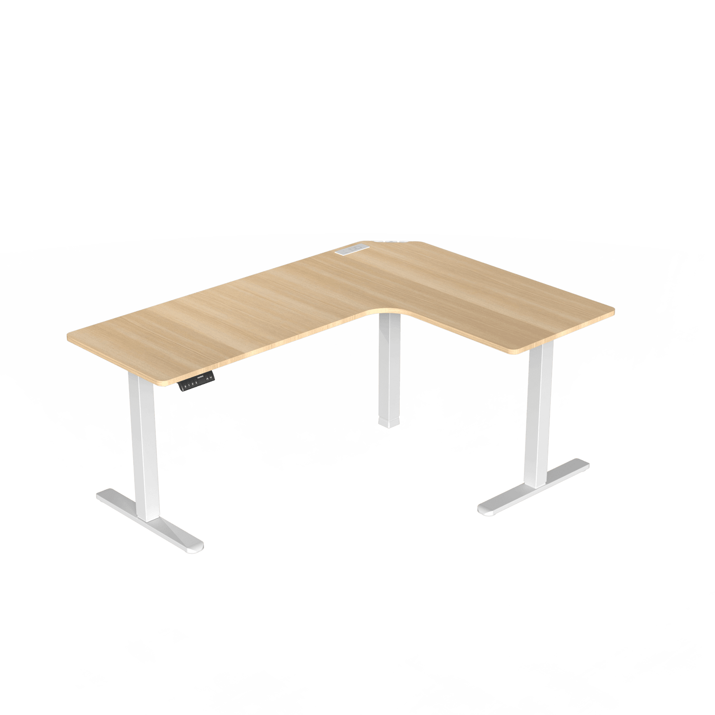 Standard L - Shaped Standing Desk - Black