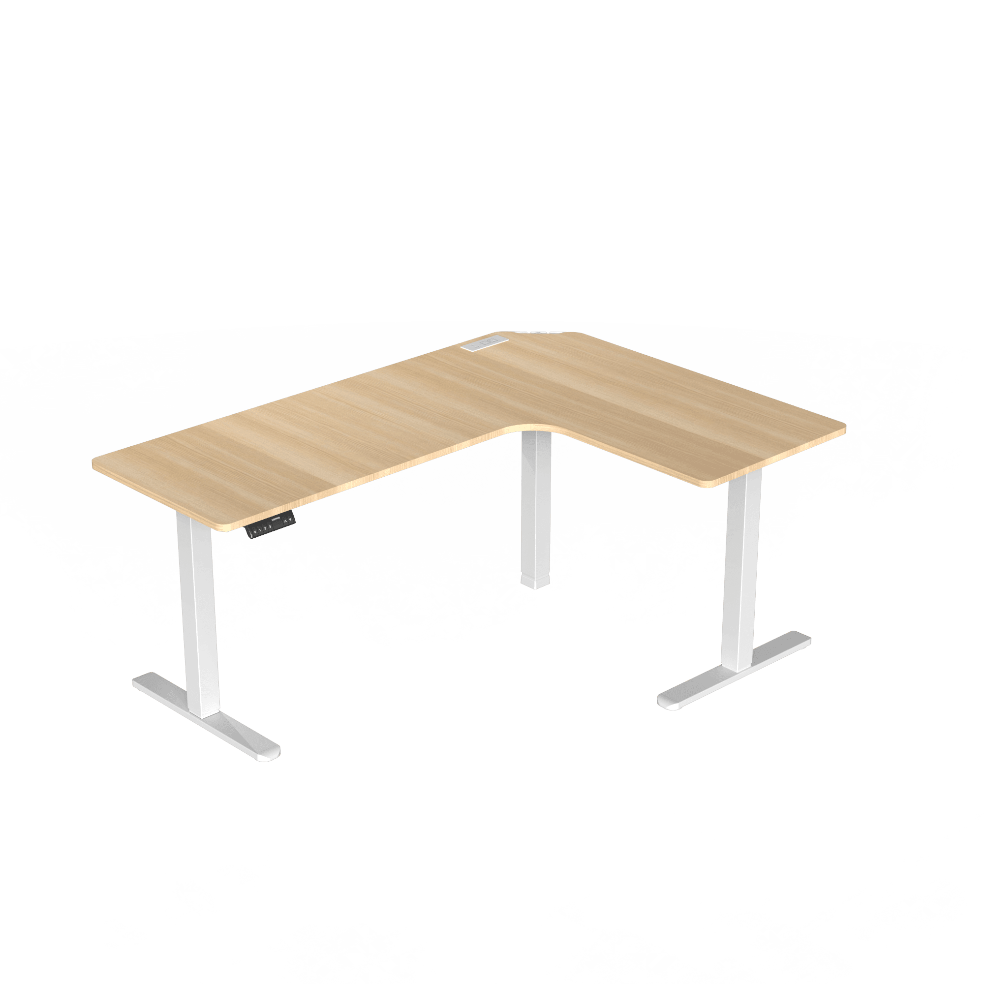 Standard L - Shaped Standing Desk - Black