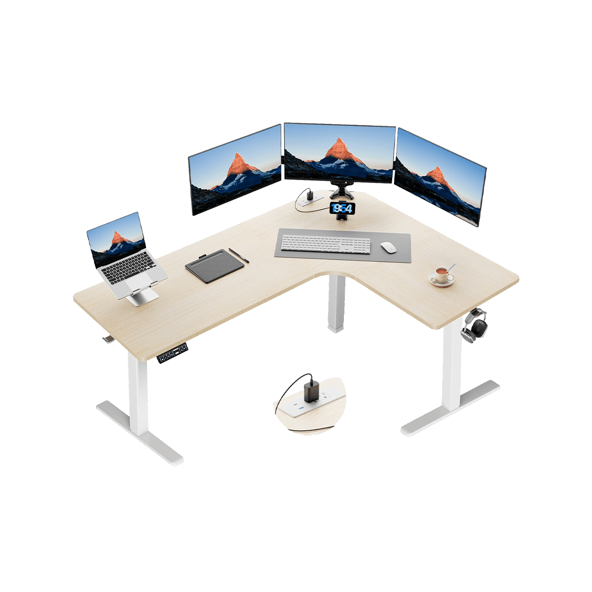 Standard L-Shaped Standing Desk