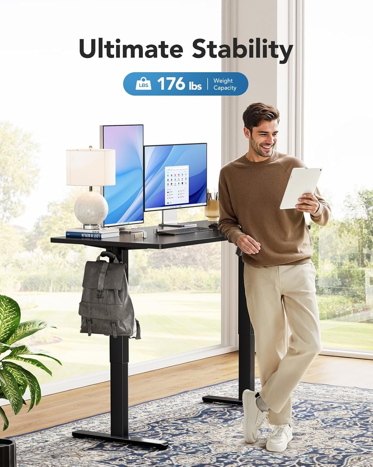 Standing Desk + Single Monitor Arm - 