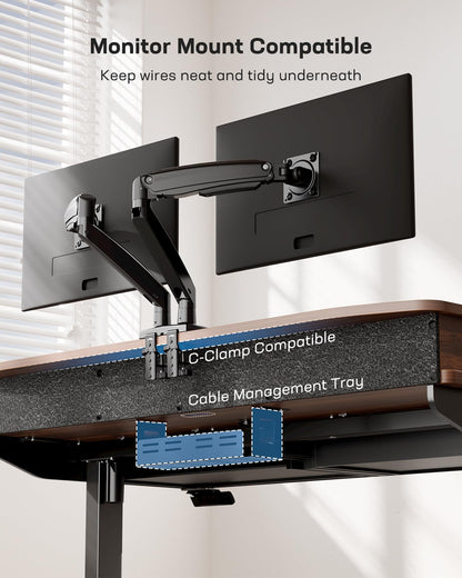 Standing Desk with 4 Drawers - 48 x 30 inch