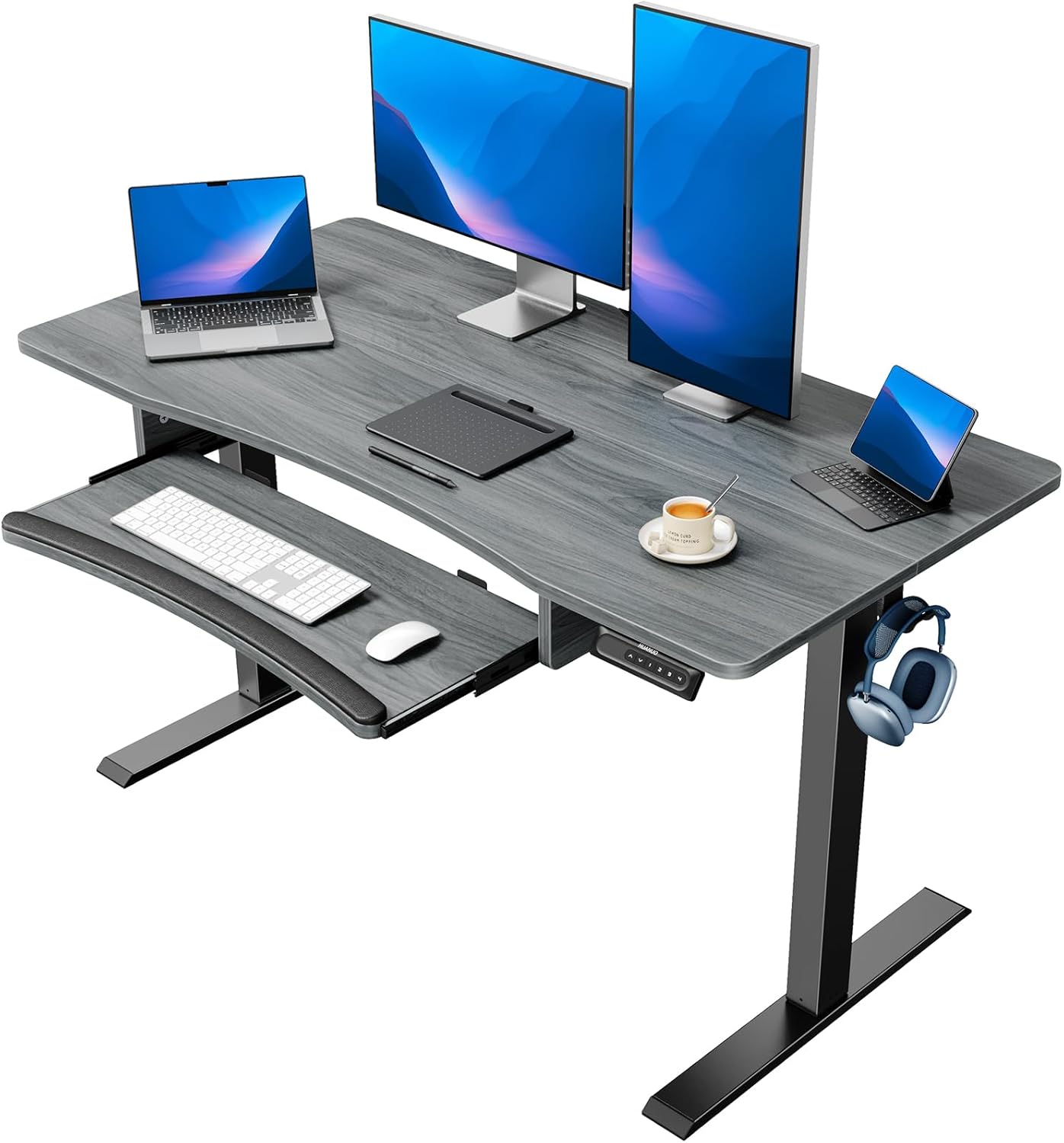 Standing Desk with Large Keyboard Tray – HUANUO