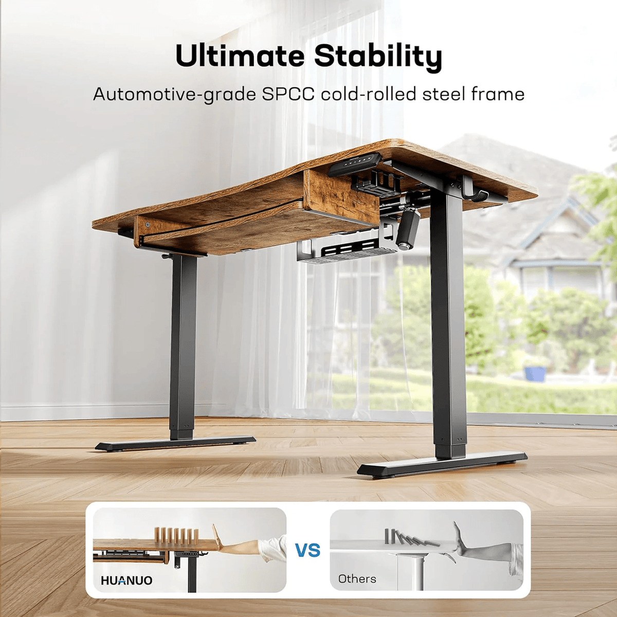 Standing Desk with Large Keyboard Tray (Copy) - 55" x 24"