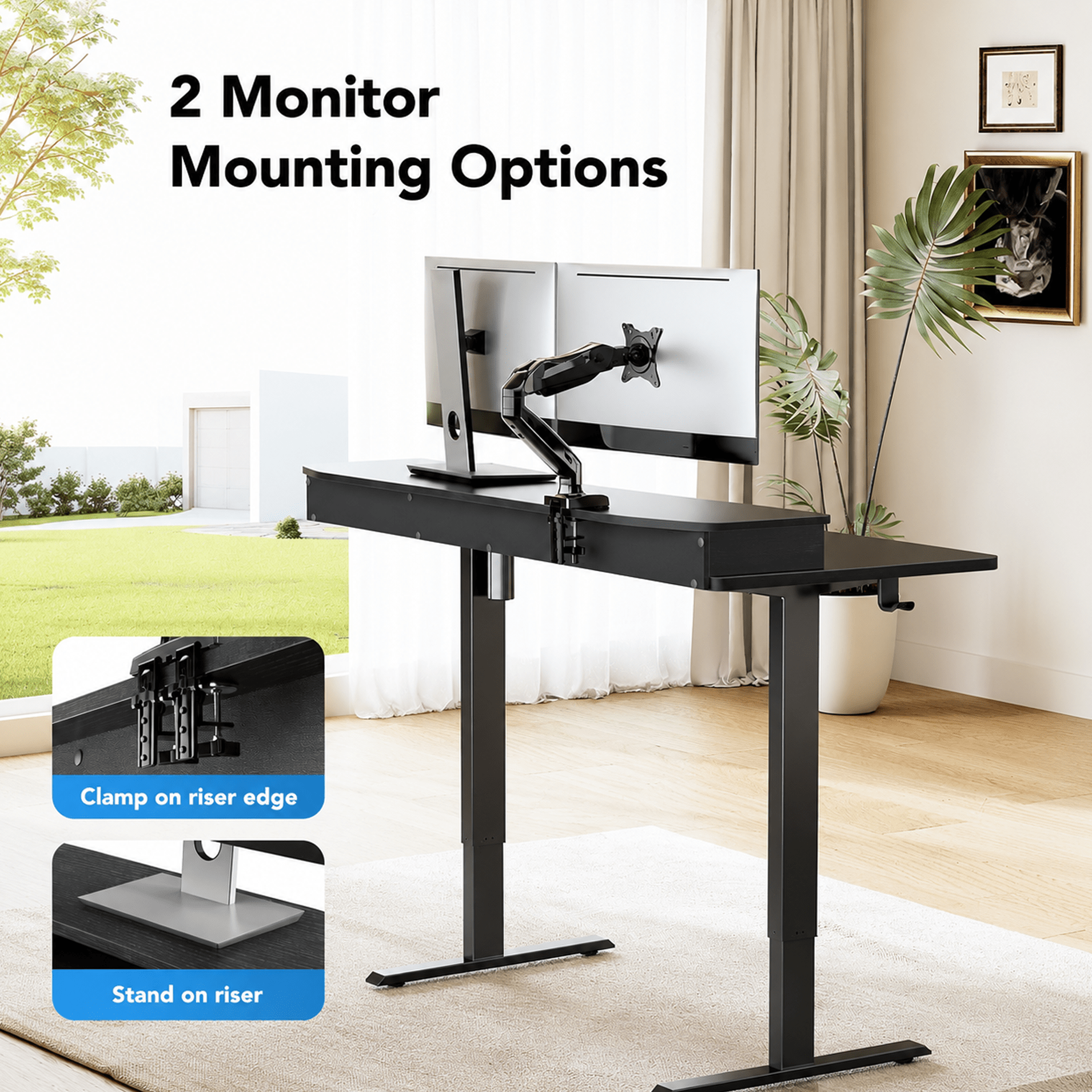 Standing Desk with Storage & Keyboard Tray222 - 48" x 26"