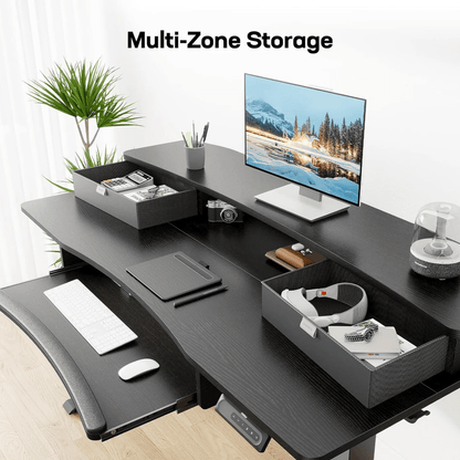 Standing Desk with Storage & Keyboard Tray222 - 48" x 26"