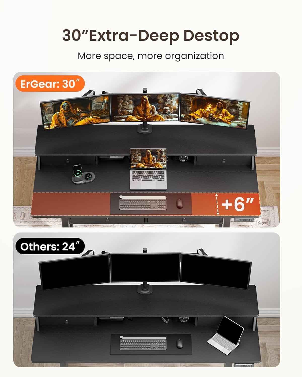 Storage Series Standing Desks - + Arc board & Drawers