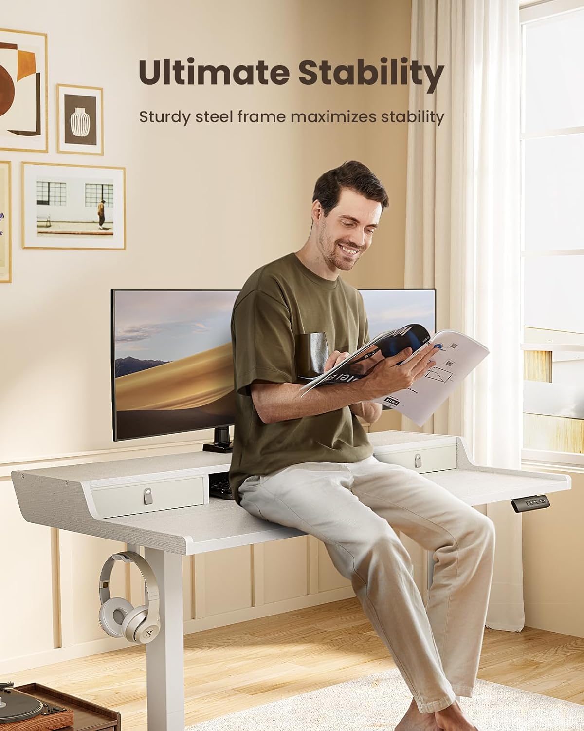 Storage Series Standing Desks - + Arc board & Drawers