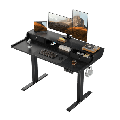 Storage Series Standing Desks - + Upper & Lower Drawers