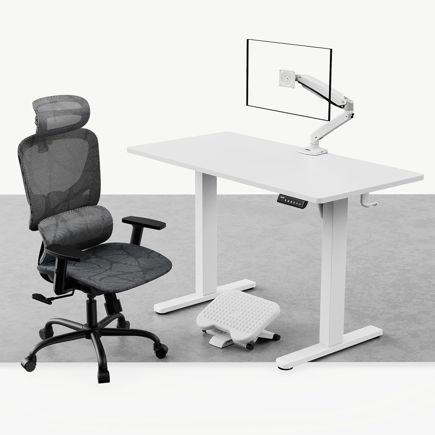 Minimalist White Workstation