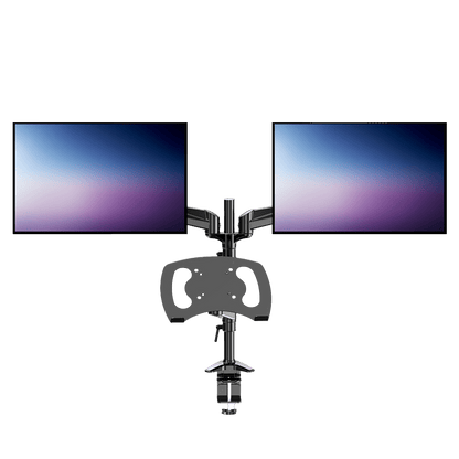 TS4 Dual Monitor & Laptop Mount - For 32" Monitors and 17" Laptops - 