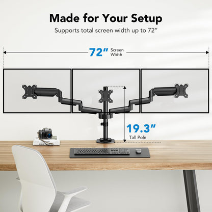 TS6 Triple Monitor Mount - 