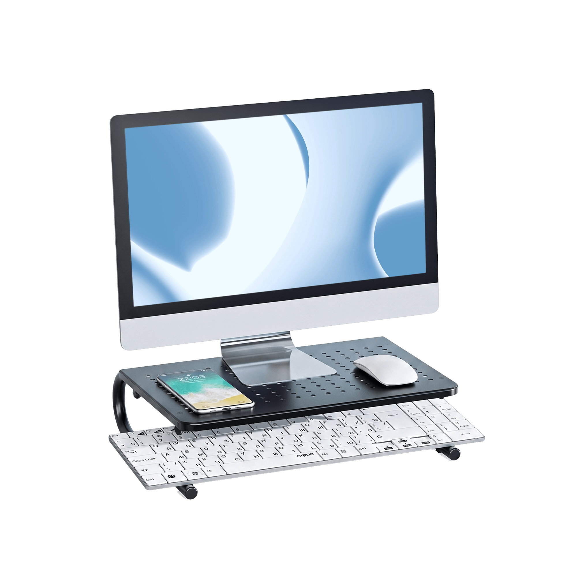 U-Shaped Monitor Riser - Black