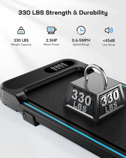 Walking Pad with 5° Incline - Black