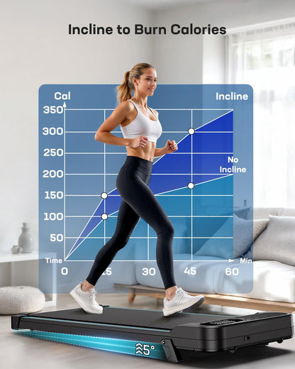 Walking Pad with 5° Incline - Black